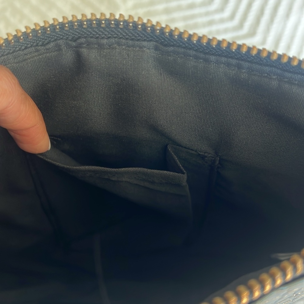 Topshop black crocodile embossed clutch - Picture 7 of 11
